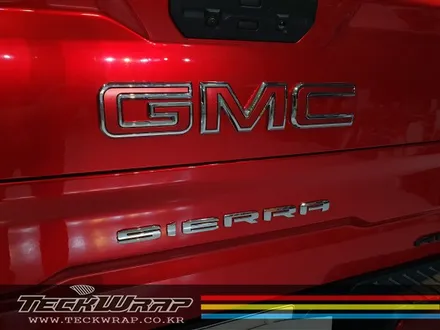 픽업트럭의 끝판왕 GMC 시에라 캔디레드크롬 전체랩핑 \