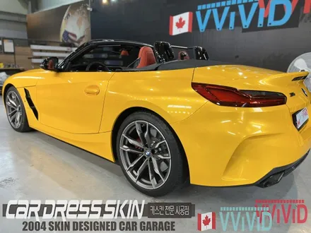 BMW Z4 \'캔디옐로우\' 골든옐로우 랩핑 택랩[TeckWrap] Z4랩핑 / 인천 서구 가좌동