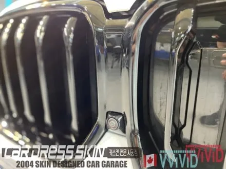 BMW X6(G06) 무광화이트 \'사틴화이트\' 크롬딜리트 전체랩핑 + 라이트필름 / 인천 서구 가좌동
