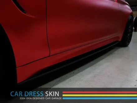 BMW M4 튜닝 무광레드크롬 인천래핑 (택랩) / 인천 서구