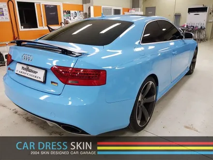 3M 스카이블루 래핑 아우디 RS5 스머프 색 전체랩핑 / 인천 서구