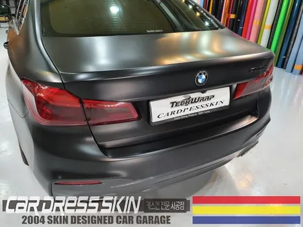BMW G30 사틴블랙 랩핑 + 라이트필름 인천 자동차래핑 / 인천 서구