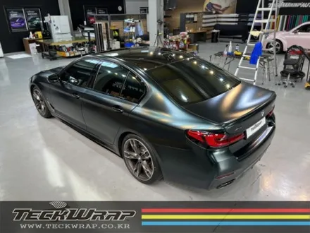 BMW (G30) M550i 무광다크그린랩핑 / 인천 서구