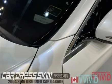 진주색의 화이트랩핑 벤츠 S63AMG 고급스러운 화이트펄 전체랩핑 / 인천 서구 가좌동