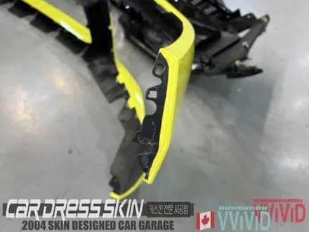 랩핑 재시공? BMW M8 기존 랩핑지 캔디레드를 제거 후 엠블런스옐로우 전체랩핑 재시공 인천 M8랩핑 / 인천 서구 가좌동