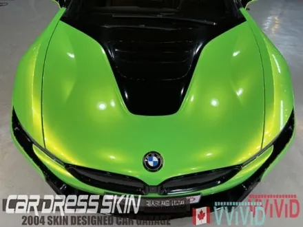 BMW i8 로드스터 형광캔디그린랩핑 \