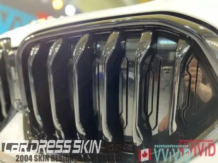 BMW X6(G06) 무광화이트 \'사틴화이트\' 크롬딜리트 전체랩핑 + 라이트필름 / 인천 서구 가좌동