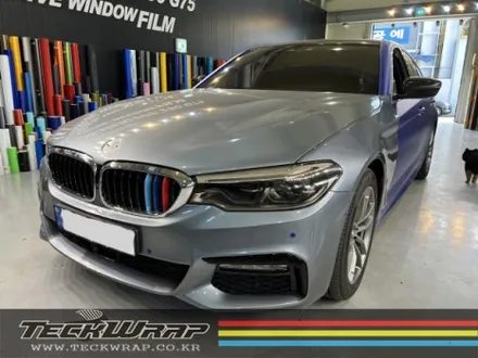 BMW G30 5시리즈 무광블랙크롬 랩핑 \