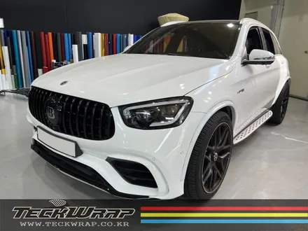 벤츠 GLC63AMG \'BRABUS\' 썬플라워옐로우 전체랩핑 + 크롬딜리트 인천랩핑 카드레스스킨 / 인천 서구