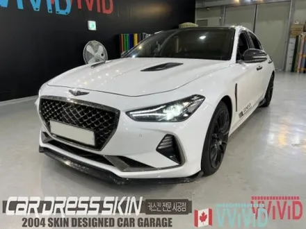 \'인천 무광크롬랩핑\' G70 라잔트블루 택랩 무광블루크롬랩핑 / 인천 서구 가좌동