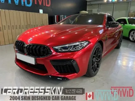 랩핑 재시공? BMW M8 기존 랩핑지 캔디레드를 제거 후 엠블런스옐로우 전체랩핑 재시공 인천 M8랩핑 / 인천 서구 가좌동