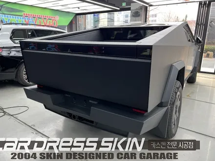 인천사이버트럭 아머 커스텀 클래딩 포인트 랩핑 [무광블랙PPF+부분랩핑] / 인천 서구 가좌동