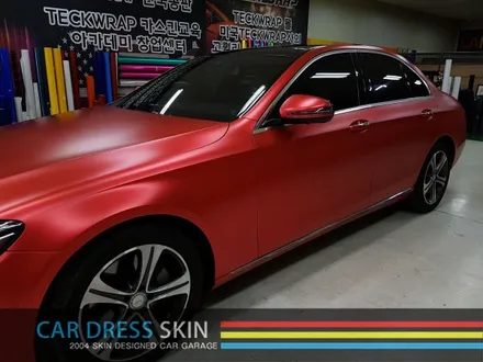 TeckWrap(택랩) 무광레드크롬 자동차래핑 X 벤츠 E클래스 / 인천 서구