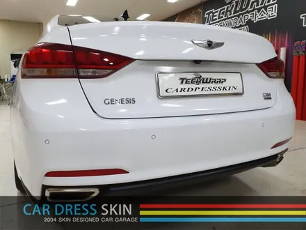 제네시스 G380 실버▶순정 화이트 자동차 래핑 / 인천 서구