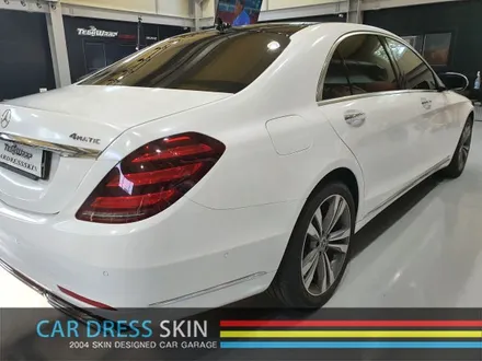 인천랩핑 극강의 다이아몬펄 벤츠 S400d 에이버리슈프림 다이아몬드 화이트 전체랩핑 / 인천 서구