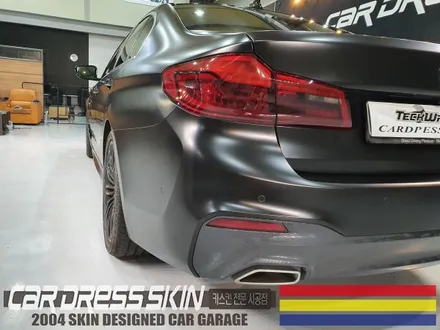 BMW G30 사틴블랙 랩핑 + 라이트필름 인천 자동차래핑 / 인천 서구