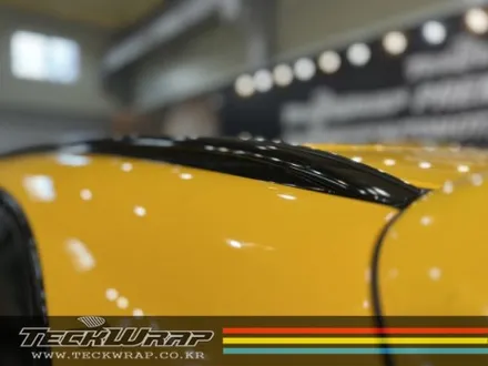 벤츠 GLC63AMG \'BRABUS\' 썬플라워옐로우 전체랩핑 + 크롬딜리트 인천랩핑 카드레스스킨 / 인천 서구