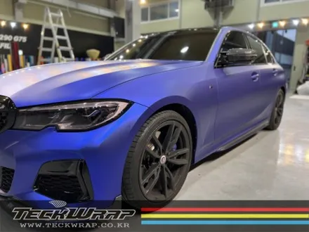 미국 정품 택랩 무광블루크롬 BMW M340i 무광블루크롬랩핑 / 인천 서구