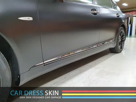 렉서스 LS600h 사틴블랙 (에이버리) 자동차 전체 래핑 / 인천 서구