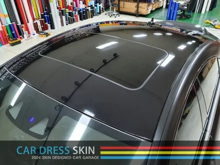 벤츠 W218 CLS63AMG 화이트▶반무광블랙(사틴블랙) 전체랩핑 / 인천 서구