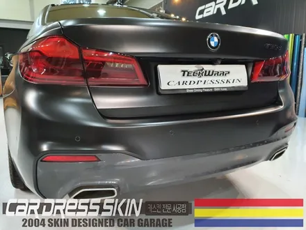 BMW G30 사틴블랙 랩핑 + 라이트필름 인천 자동차래핑 / 인천 서구