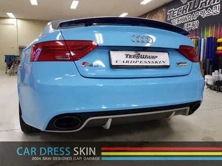 3M 스카이블루 래핑 아우디 RS5 스머프 색 전체랩핑 / 인천 서구