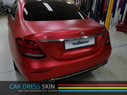 TeckWrap(택랩) 무광레드크롬 자동차래핑 X 벤츠 E클래스 / 인천 서구