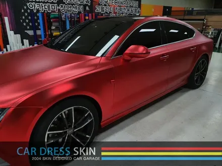택랩 무광레드크롬 Audi A7 자동차 래핑 무광랩핑 크롬랩핑 / 인천 서구