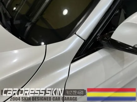 고급스러운 화이트펄 BMW 320d 전체카스킨 / 인천 서구