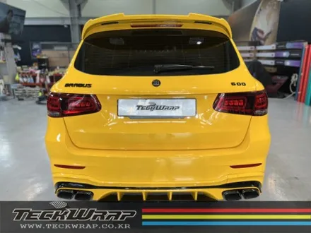 벤츠 GLC63AMG \'BRABUS\' 썬플라워옐로우 전체랩핑 + 크롬딜리트 인천랩핑 카드레스스킨 / 인천 서구
