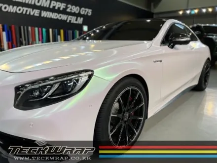 벤츠 S63AMG 오로라화이트(핑크카멜레온) 인천 벤츠랩핑 / 인천 서구