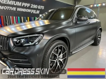 인천 벤츠 랩핑 GLC43AMG 무광(사틴)블랙 전체랩핑 / 인천 서구