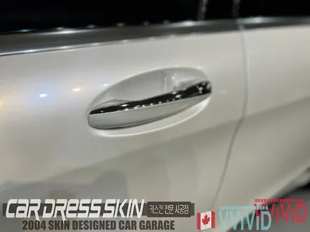 진주색의 화이트랩핑 벤츠 S63AMG 고급스러운 화이트펄 전체랩핑 / 인천 서구 가좌동