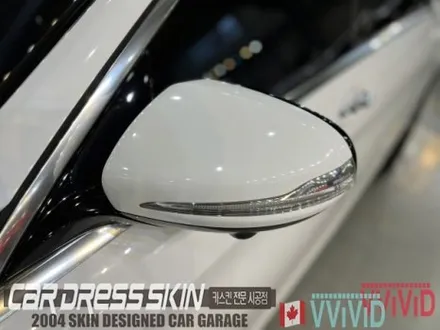 하이그로시 화이트 도장면 같은 광택도의 순정 화이트랩핑 벤츠 S560 유광화이트 전체랩핑 / 인천 서구 가좌동