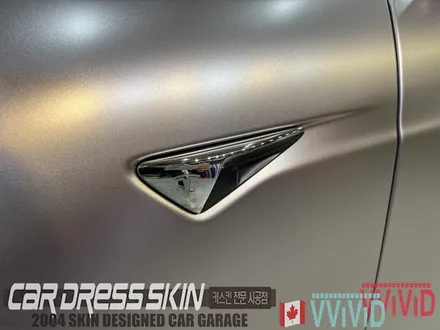 테슬라S P100D 튜닝/랩핑 \'무광건스모그그레이\' 무광크롬 전체랩핑 TeckWrap 택랩랩핑 / 인천 서구 가좌동