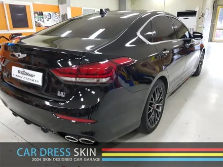 제네시스 G80 순정 블랙과 가장 흡사한 블랙 컬러 래핑/튜닝 / 인천 서구