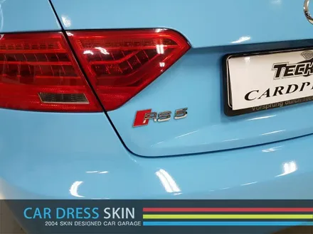 3M 스카이블루 래핑 아우디 RS5 스머프 색 전체랩핑 / 인천 서구