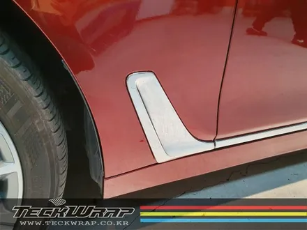 인천랩핑 BMW 740Li 화이트 필름 제거 ▶ 캔디다크레드 자동차랩핑 재시공 / 인천 서구