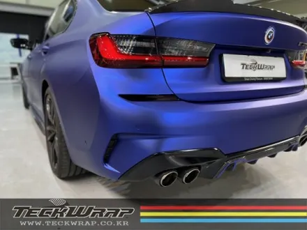 미국 정품 택랩 무광블루크롬 BMW M340i 무광블루크롬랩핑 / 인천 서구