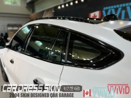 BMW X6(G06) 무광화이트 \'사틴화이트\' 크롬딜리트 전체랩핑 + 라이트필름 / 인천 서구 가좌동