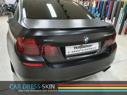 BMW F10 520d 사틴블랙(반무광블랙) 자동차랩핑 / 인천 서구