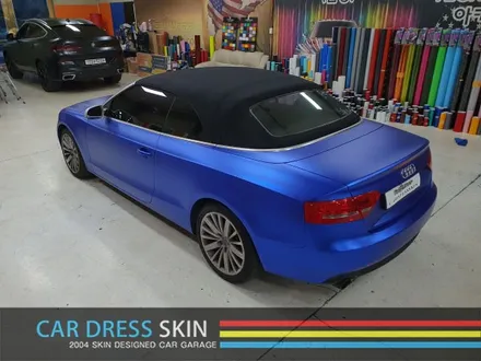 Audi A5 카브리올레 Avery 무광블루크롬 전체 래핑 / 인천 서구