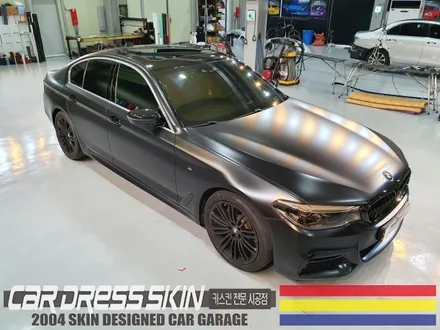BMW G30 사틴블랙 랩핑 + 라이트필름 인천 자동차래핑 / 인천 서구