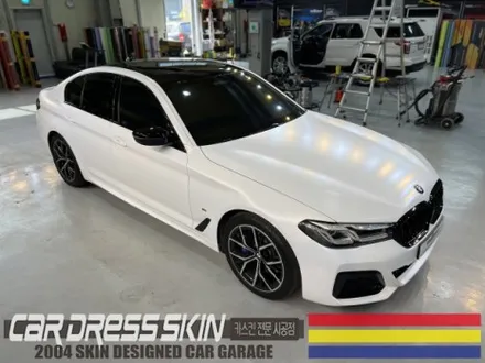무광화이트/반무광화이트 BMW 530i 사틴화이트 래핑 / 인천 서구