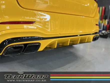 벤츠 GLC63AMG \'BRABUS\' 썬플라워옐로우 전체랩핑 + 크롬딜리트 인천랩핑 카드레스스킨 / 인천 서구