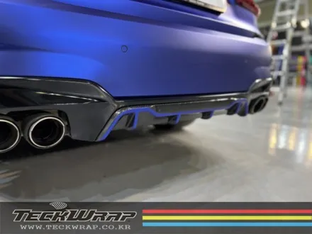미국 정품 택랩 무광블루크롬 BMW M340i 무광블루크롬랩핑 / 인천 서구