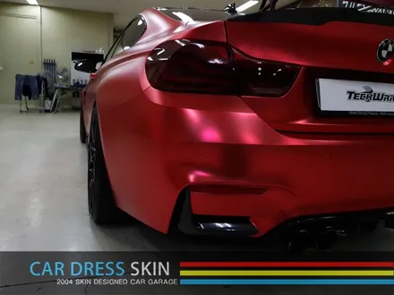 BMW M4 튜닝 무광레드크롬 인천래핑 (택랩) / 인천 서구