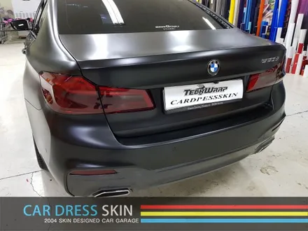 BMW G30 5시리즈 화이트▶사틴블랙 + 실버 포인트 랩핑 / 인천 서구
