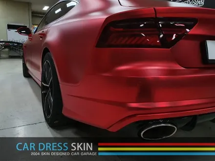 택랩 무광레드크롬 Audi A7 자동차 래핑 무광랩핑 크롬랩핑 / 인천 서구