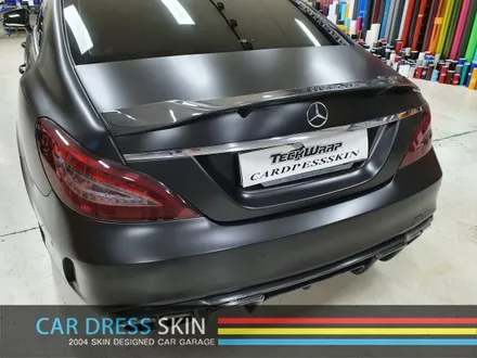 벤츠 W218 CLS63AMG 화이트▶반무광블랙(사틴블랙) 전체랩핑 / 인천 서구